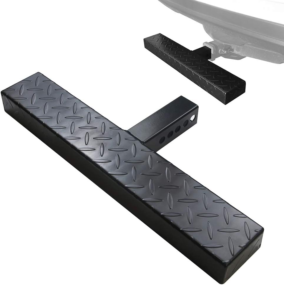 Black Universal Hitch Step for 2 Inch Receivers Pack of 2 B837746