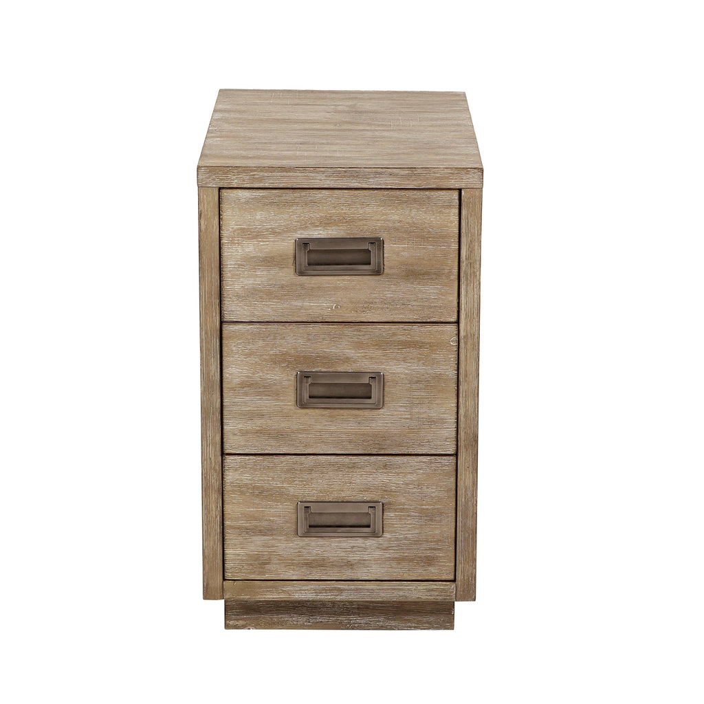 Acacia Wood Three Drawer Side Table T60841