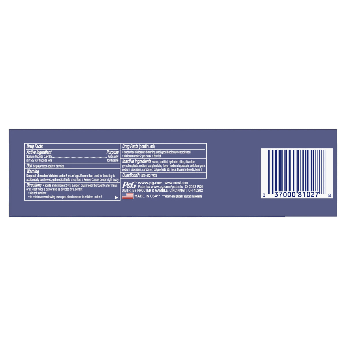3.8 oz Teeth Whitening Toothpaste A173