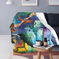 Queen Size Flannel Fleece Throw Blanket V782