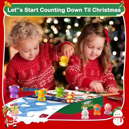 2025 Christmas Advent Calendar with 24 Slow Rising Toys R7696