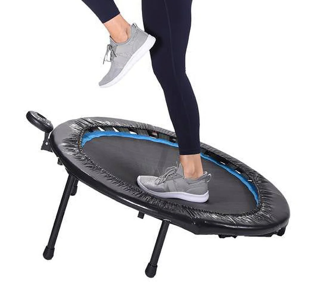 36" W x 36" D x 12" H Black Trampoline with Monitor and Adjustable Incline Y198664