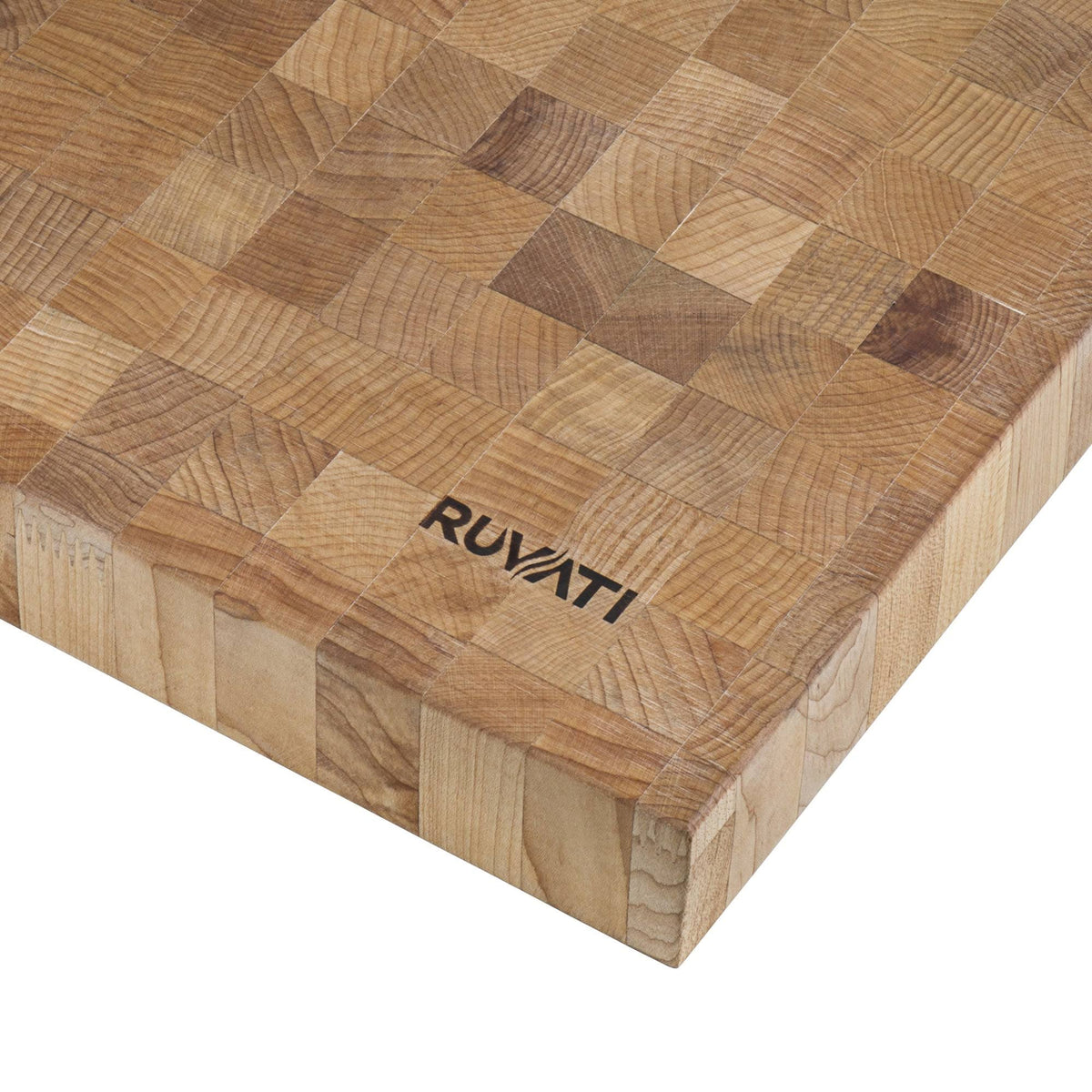 17 x 16 x 2 inch Thick End-Grain American Maple Solid Wood Cutting Board G4834