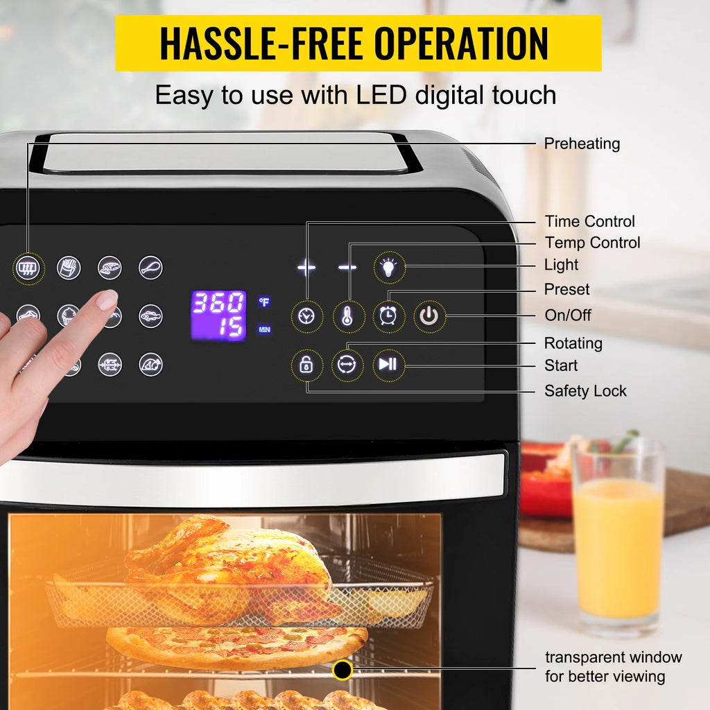 13QT 1700W Convection Toaster Pizza Oven H303034