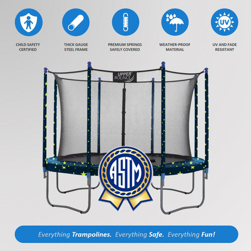 10 FT Round Trampoline with Safety Enclosure System W508181