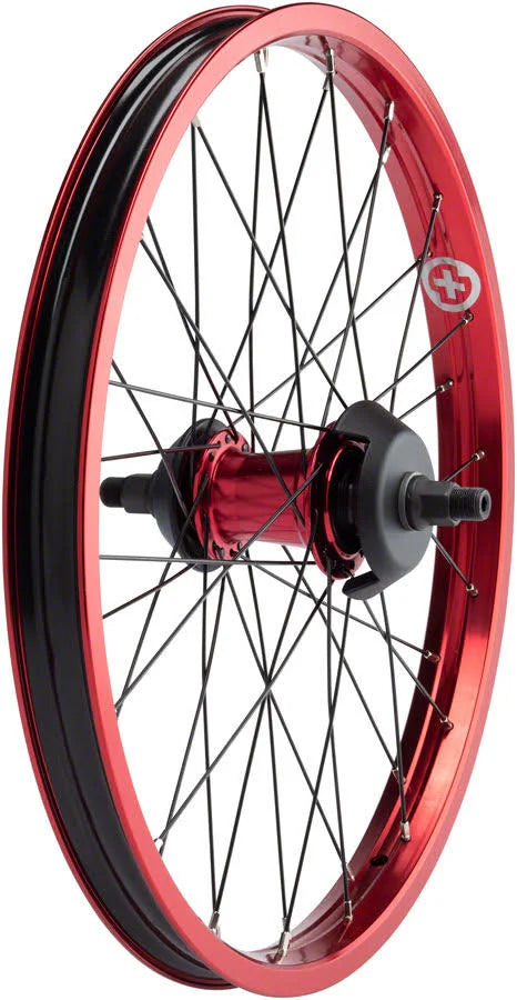 Red Rear Wheel 20 14 x 110mm Rim Brake Freecoaster V499021